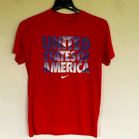 Nike Men M Slim Fit Red United States Graphic for Men US Olympic Soccer Team - Picture 1 of 4